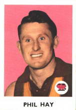 Phil Hay - 1965 Scanlens Card - Source - Australian Rules Football Cards