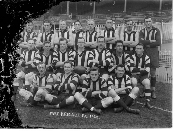 Fire Brigade FC Team 1930 Source: H2008.122/149 Charles Boyles Collection SLV