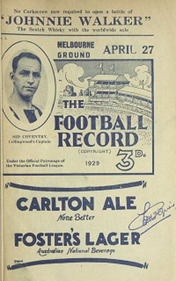 Football Record cover vol 18. no1