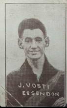 Jack Vosti 1926-28 VFL Suburban Premium Issues - Source: Australian Rules Football Cards