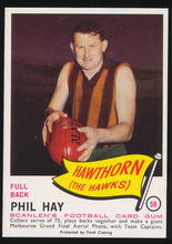 1966 Scanlens No. 58 Phil Hay Hawks Sportmem