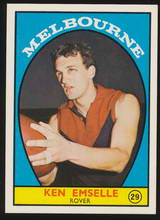 1968 A Scanlens 29 Ken Emselle Melbourne Sportmem