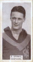 1933 Wills League Footballers - Stan Spinks