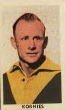 Cec Hiscox - Card 025 - 1948 Kornies Card Source:Australian Rules Football Cards - Photographer Unknown