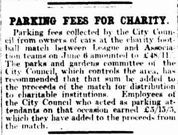 Parking Fees - Argus 26-June-1931 p.15