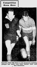 The Age 30-Jun-1954 p12 John Nuttall Ron Stockman Footscray - Source- Google News Archive