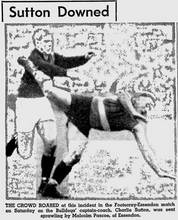 The Age 24-May-1954 p16 Charlie sutton Footscray Malcolm Pascoe Essendon - Source- Google News Archive