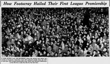 The Age 27-Sep-1954 p3 Footscray Supporters - Source- Google News Archive