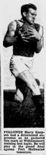 The Age 1-Oct-1954 p17 Harry Simpson Williamstown - Source- Google News Archive