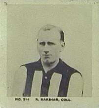 Bob Makeham- 1929 Griffiths Black Crow Footballers- Source:Australian Rules Football Cards