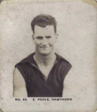 Ted Poole- 1929 Griffiths Black Crow Footballers- Source:Australian Rules Football Cards