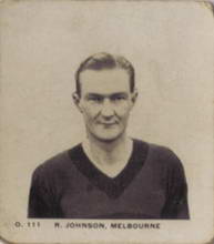 Robert Johnson- 1929 Griffiths Black Crow Footballers- Source:Australian Rules Football Cards