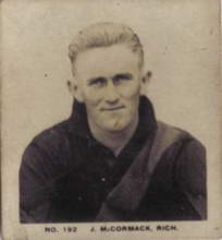 Jack McCormack- 1929 Griffiths Black Crow Footballers- Source:Australian Rules Football Cards