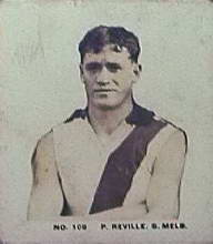 Peter Reville- 1929 Griffiths Black Crow Footballers- Source:Australian Rules Football Cards