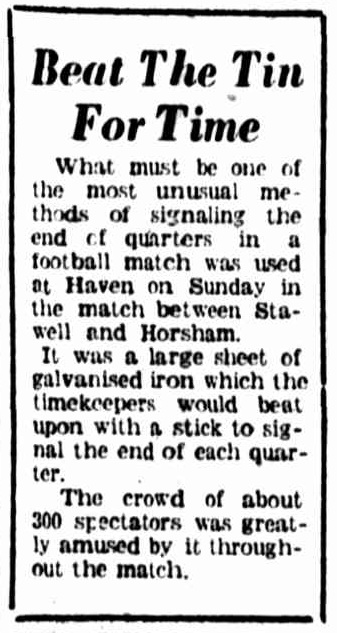 Horsham Times 28Apr1953 p8 Beat the Tin for Time