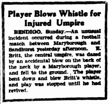 Argus 20Aug1934 p13 Player Blows Whistle