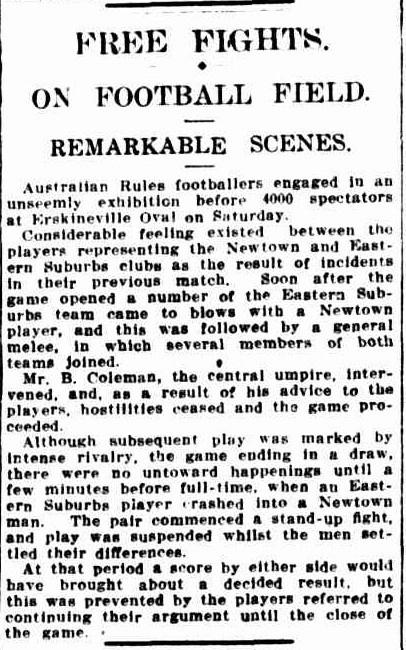 The Sydney Morning Herald 27Jun1927 p12 Free Fights