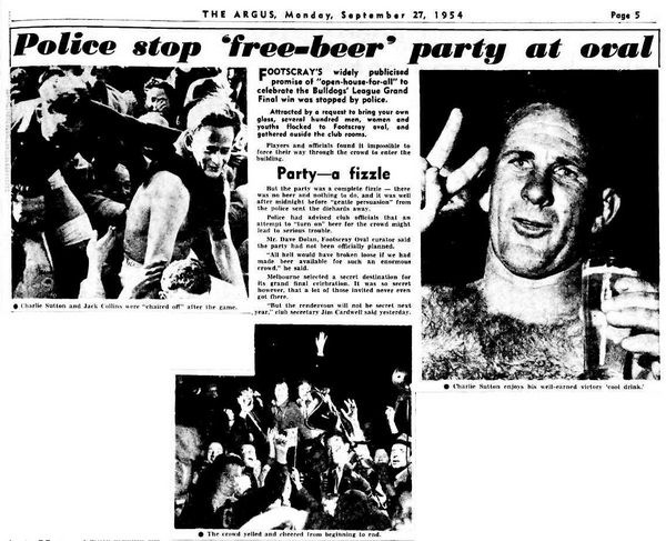 Argus 27Sep1954p5 Police Stop Party