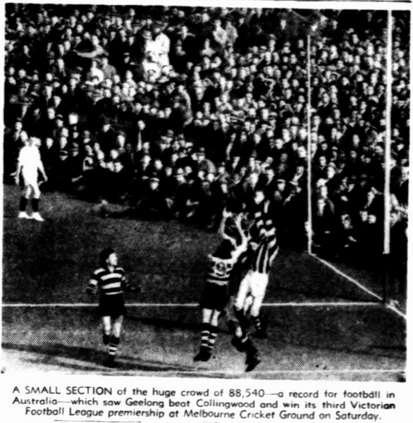 The Advertiser - Adelaide 27Sep1937 p10 Portion of Crowd