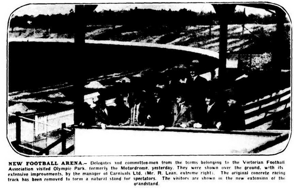 Argus 29Aug1933 p5 New Football Arena