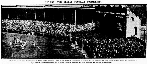 Argus 12Oct1925 p9 - 1925 VFL Grand Final - Photographer Unknown