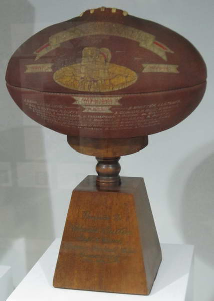 1954 Football presented to Charlie Sutton - Source: Bulldogs Museum - Whitten Oval (Photo MRiley)