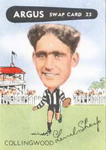 Lerrel Sharp - 1954 Argus Football Swap Cards Source: Australian Rules Football Cards