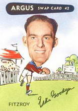Eddie Goodger - 1954 Argus Football Swap Cards Source: Australian Football Cards