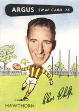 Clive Philp - 1954 Argus Football Swap Cards Source: Australian Football Cards