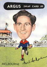 Noel McMahen - 1954 Argus Football Swap Cards Source: Australian Rules Football Cards