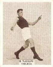 George Rudolph No:60- 1933 Wills League Footballers - Larger Size Source:Australian Football Cards