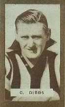 Charlie Dibbs - 1934 MacRobertsons 1/2d Footballers - Source: Australian Rules Football Cards