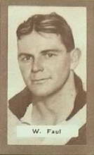 Bill Faul - 1934 MacRobertsons 1/2d Footballers - Source: Australian Rules Football Cards