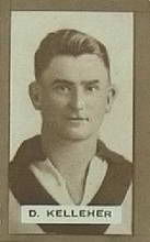 Dinny Kelleher - 1934 MacRobertsons 1/2d Footballers - Source: Australian Rules Football Cards