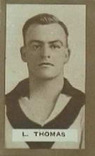 Len Thomas - 1934 MacRobertsons 1/2d Footballers - Source: Australian Rules Football Cards