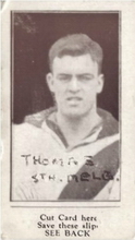 Len Thomas 1926-28 VFL Suburban Premium Issues - Source: Australian Rules Football Cards