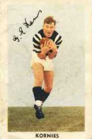 George Hams - 1952 Kornies Footballers in Action - Source: Australian Rules Football Cards