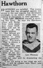 Sporting Globe 19-Apr-39 p6 - Len Thomas Hawthorn - Photographer Unknown