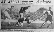 Sporting Globe 29-Apr-39 p1 - Jack Crane, Jack Cotter, Len Ablett Richmond, Harry Hickey Footscray - Photographer Unknown