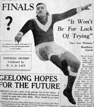 Sporting Globe 24-May-39 p10 - Len Thomas Hawthorn - Photographer Unknown