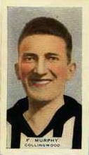 Frank Murphy - 1933 Hoadleys Victorian Footballers - Source: Australian Rules Football Cards