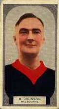 Bob C Johnson - 1933 Hoadleys Victorian Footballers - Source: Australian Rules Football Cards