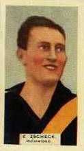 Eric Zschech - 1933 Hoadleys Victorian Footballers - Source: Australian Rules Football Cards