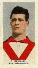 Peter Reville - 1933 Hoadleys Victorian Footballers - Source: Australian Rules Football Cards