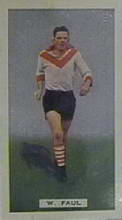 Bill Faul - 1935 Hoadleys Victorian Footballers - Source: Australian Rules Football Cards