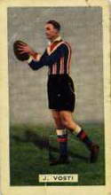 Jack Vosti - 1935 Hoadleys Victorian Footballers - Source: Australian Rules Football Cards