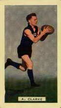 Ansell Clarke - 1935 Hoadleys Victorian Footballers - Source: Australian Rules Football Cards