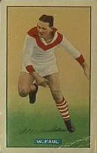 Bill Faul - 1938 Hoadleys League Footballers - Source: Australian Rules Football Cards