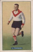 Len Thomas - 1938 Hoadleys League Footballers - Source: Australian Rules Football Cards