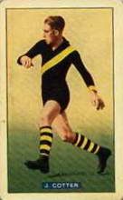 Jack Cotter - 1938 Hoadleys League Footballers - Source: Australian Rules Football Cards